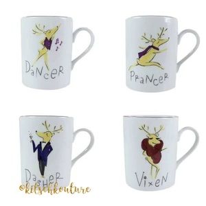 Pottery Barn Santa’s Reindeer Mugs